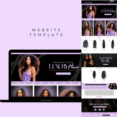 Black & Lilac Shopify Premade Website